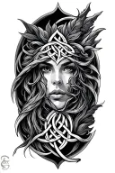 Coverup Celtic  tattoo design idea