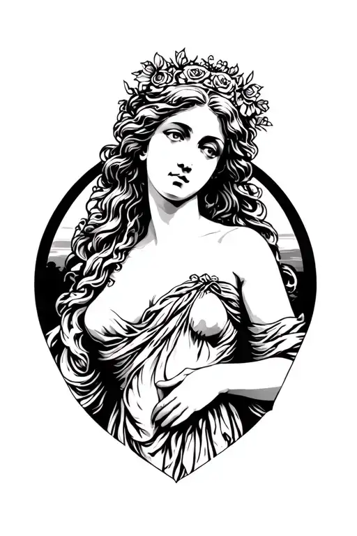 Aphrodite the goddess of love tattoo tattoo design idea