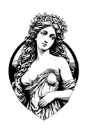 Aphrodite the goddess of love tattoo tattoo design idea