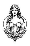 Aphrodite the goddess of love tattoo tattoo design idea