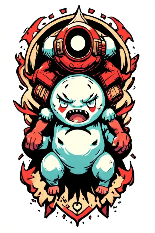 the binding of isaac mulligan tattoo design idea