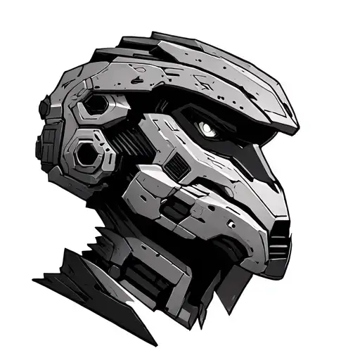 Titanfall 2 titan head tattoo design idea