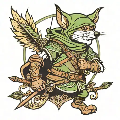 Robin Hood tattoo design idea
