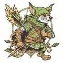 Robin Hood tattoo design idea