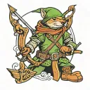 Robin Hood tattoo design idea