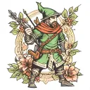 Robin Hood tattoo design idea