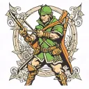 Robin Hood tattoo design idea