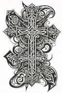 3 nails cross tattoo tattoo design idea