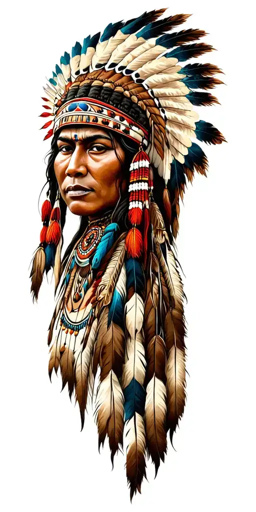 Cherokee Indian and panama tribal inspired design tattoo design idea