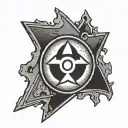 fallout shelter sign biohazard tattoo design idea