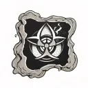 fallout shelter sign biohazard tattoo design idea