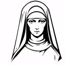 nun tattoo design idea