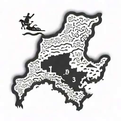 punjab map 1947 tattoo design idea