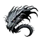 Fantasy Dragon tattoo design idea
