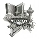Vegas tattoo design idea