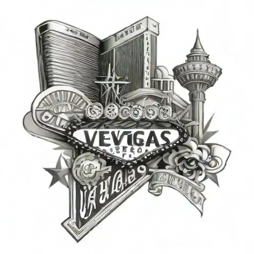 Vegas tattoo design idea