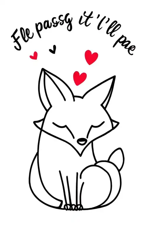 Fleabag fox it'll pass i love tattoo design idea
