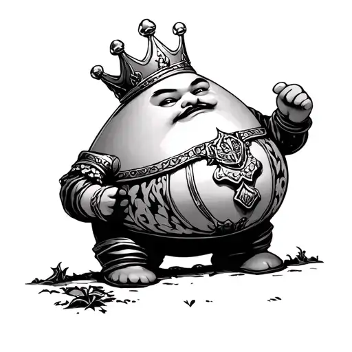 king humpty dumpty king 05 tattoo design idea