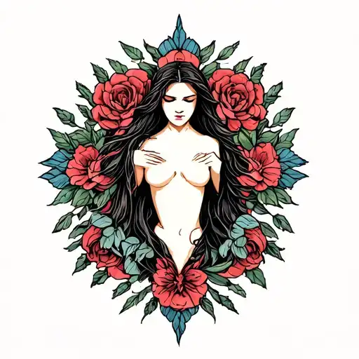 penance for committing adultery and seeking atonement. a promise of never again and of committed and lasting love. tattoo design idea