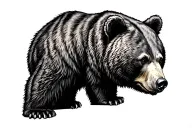 bear thigh tattoo tattoo design idea