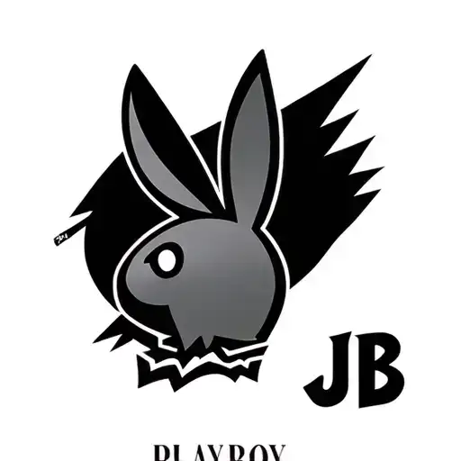 Stylish font Playboy JB tattoo design idea