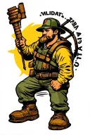 Lineman tattoo design idea