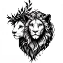 Virgo and Leo tattoo design idea