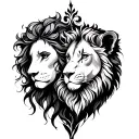 Virgo and Leo tattoo design idea