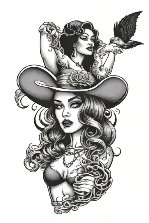 Chicago girl tattoo design idea