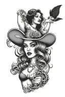 Chicago girl tattoo design idea