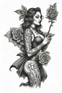 Chicago girl tattoo design idea