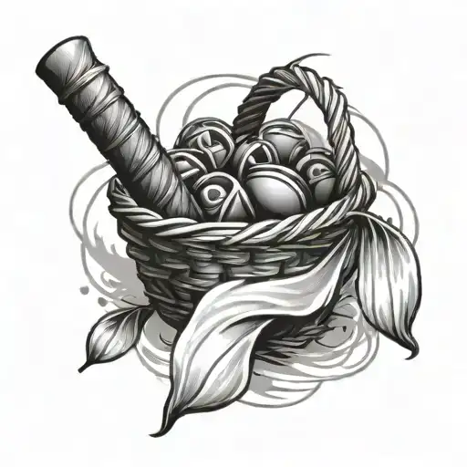 Basket tattoo design idea
