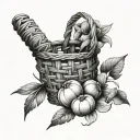 Basket tattoo design idea