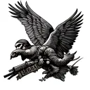 dutch airborne Afghanistan war memorials intertwined tattoo design idea