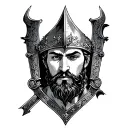 King Arthur tattoo design idea