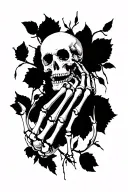 skeleton hand tattoo design idea