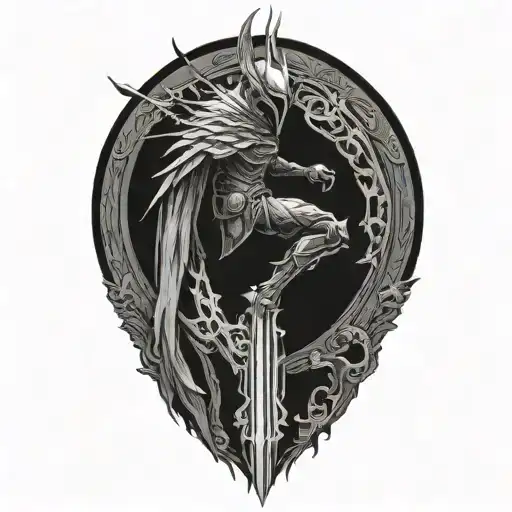 The Nameless King from Dark Souls 3 tattoo design idea