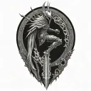 The Nameless King from Dark Souls 3 tattoo design idea