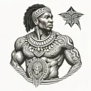 John, African, tribal, royalty tattoo design idea