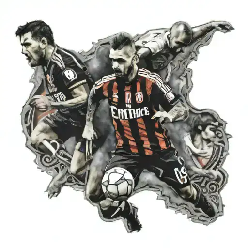 ultras south curve Milan san siro tattoo design idea