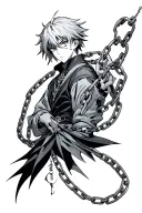 Chains of judgement chain of Kurapika tattoo design idea