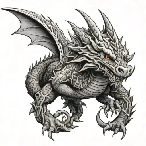 Meleys Dragon tattoo design idea