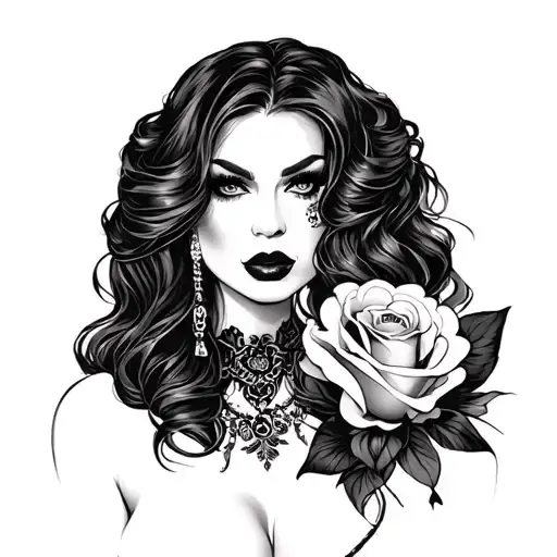 Femdom sissy and mistress tattoo design idea