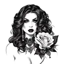 Femdom sissy and mistress tattoo design idea