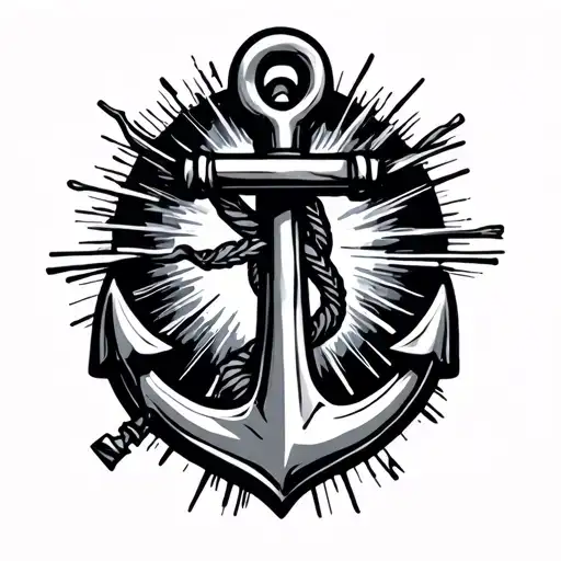 Fouled Anchor tattoo design idea