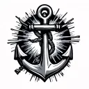 Fouled Anchor tattoo design idea