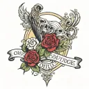 only god can judge tattoo design idea