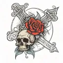 only god can judge tattoo design idea