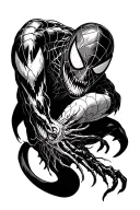 Spiderman, Venom and Carnage Sleave tattoo design idea
