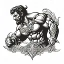hercules tattoo design idea